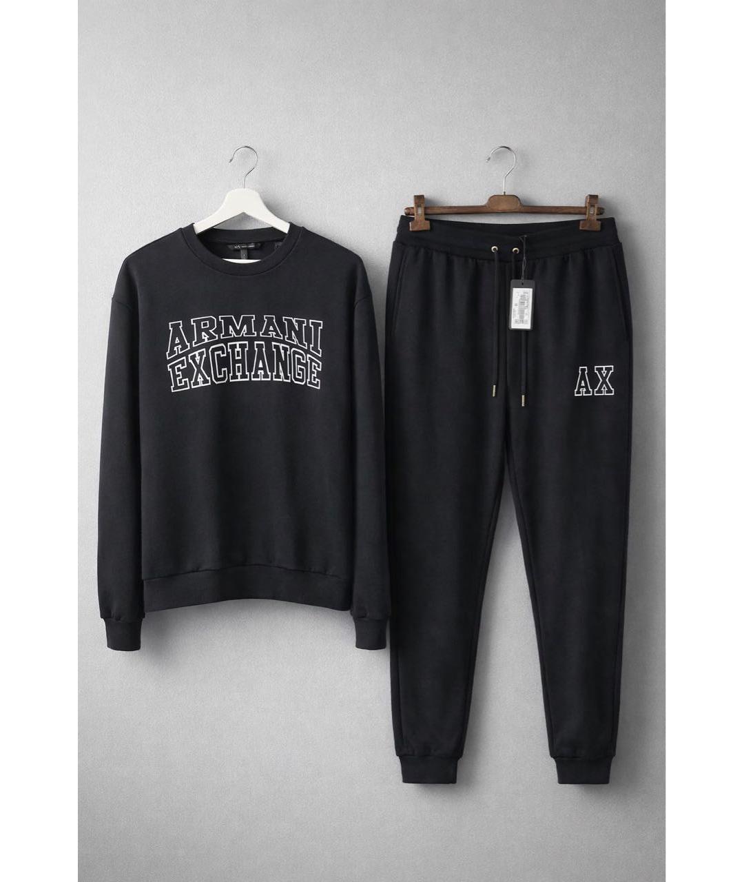 ARMANI EXCHANGE Черный хлопковый спортивные костюмы, фото 9