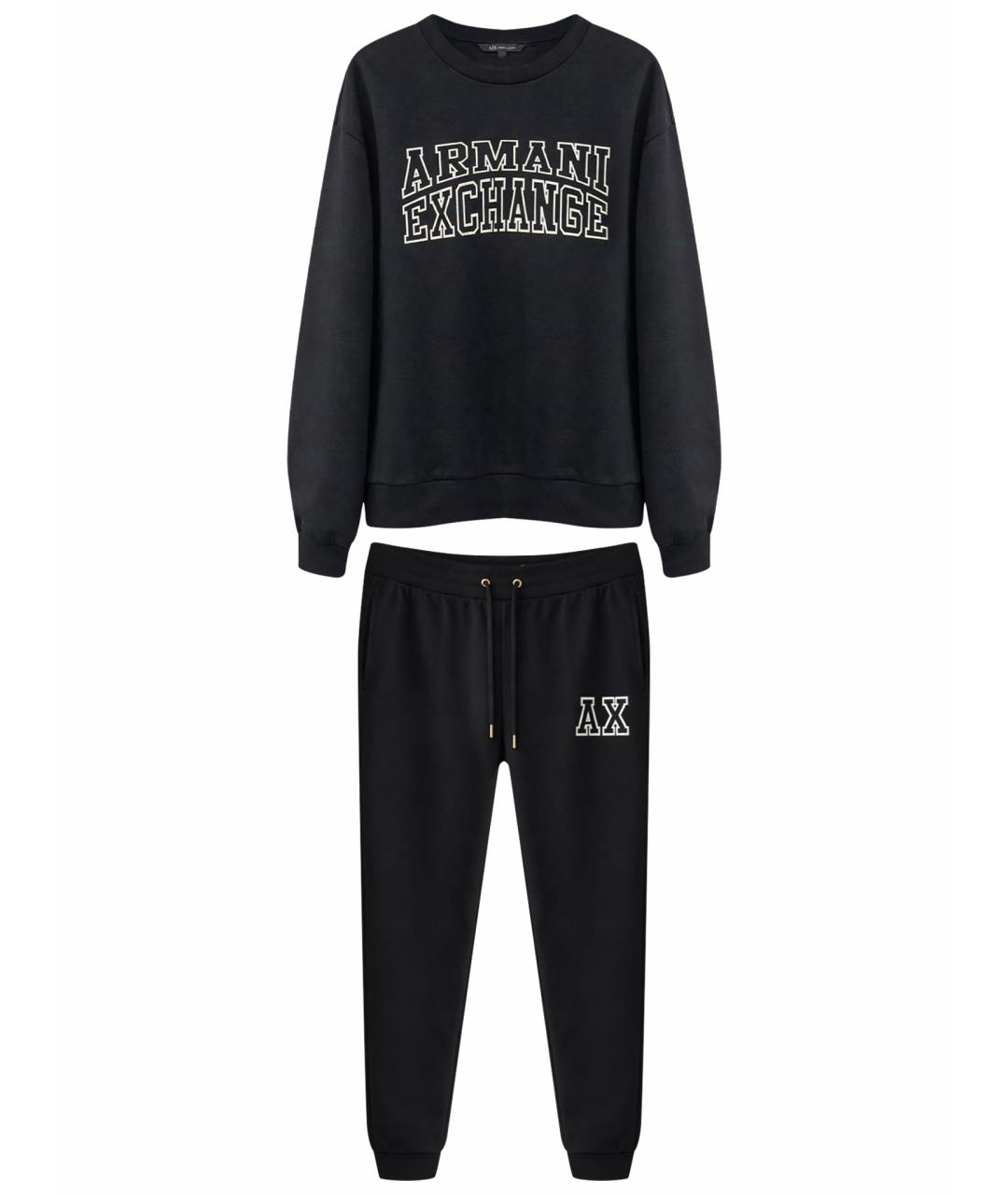 ARMANI EXCHANGE Черный хлопковый спортивные костюмы, фото 1