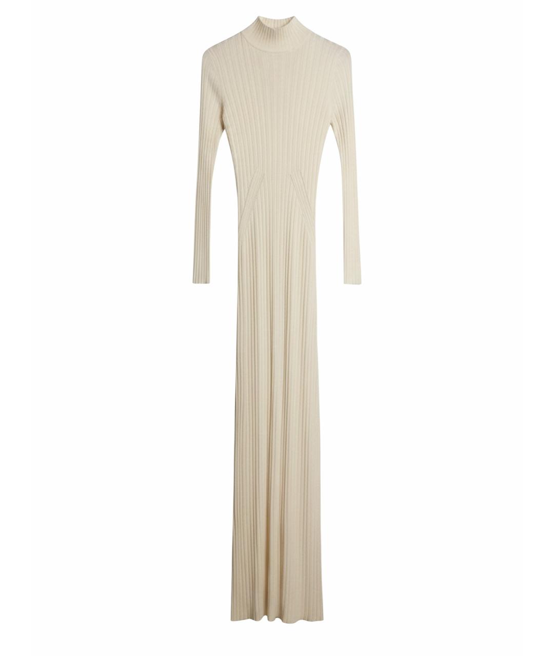 JACQUEMUS Бежевое вискозное повседневное платье, фото 1