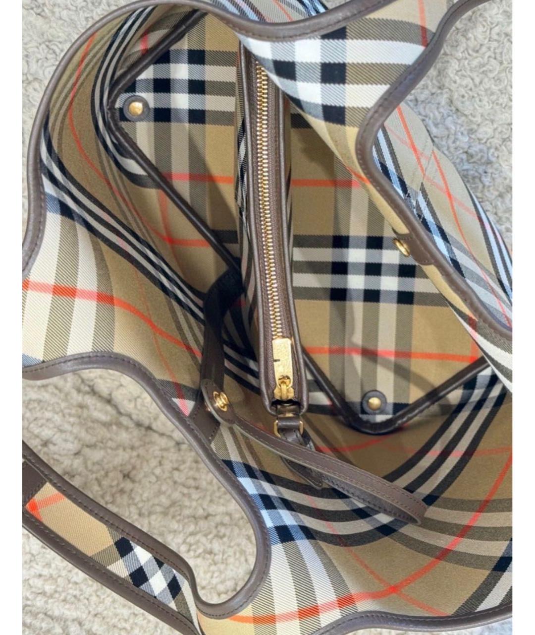 BURBERRY Бежевая сумка тоут, фото 6