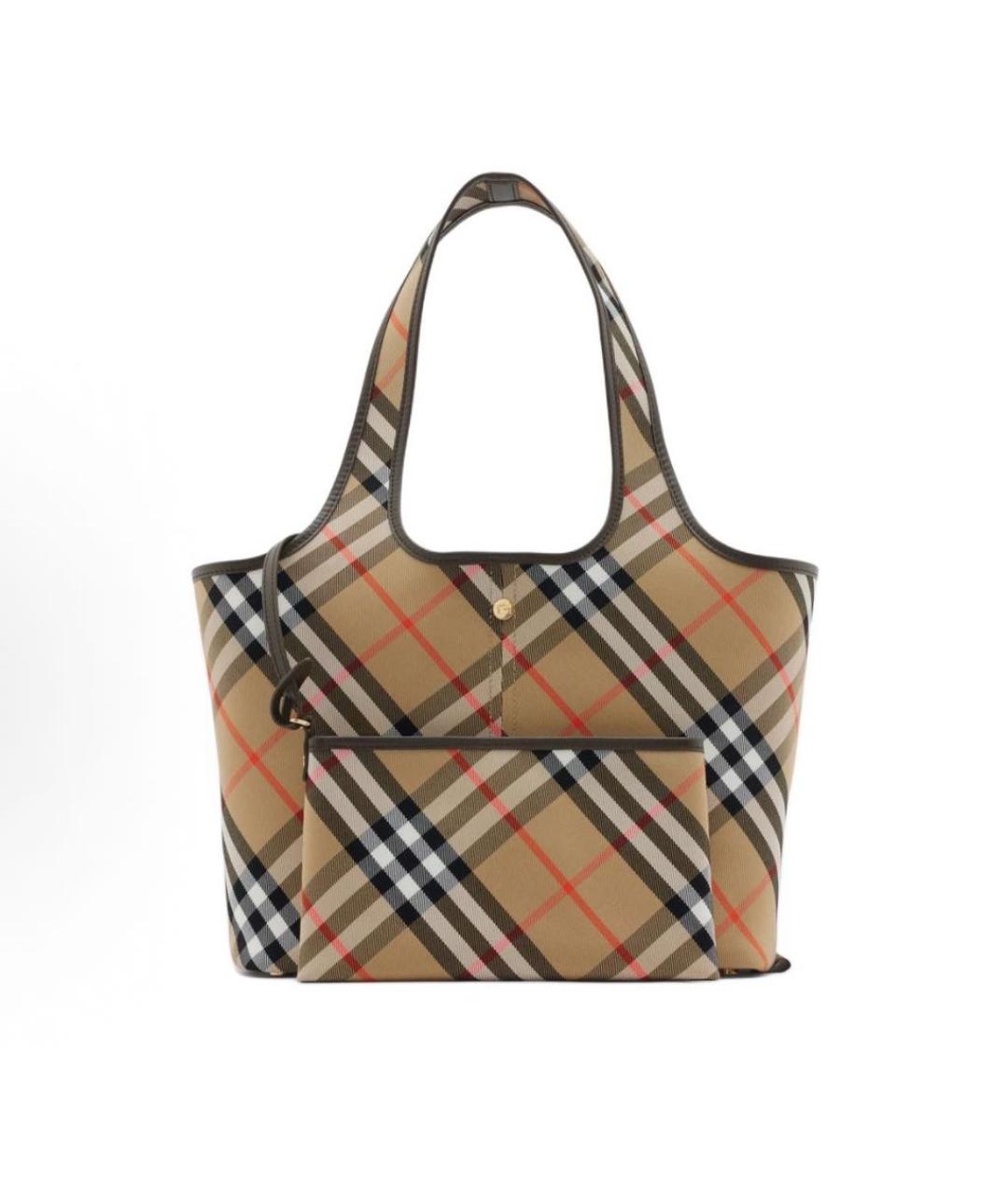 BURBERRY Бежевая сумка тоут, фото 4