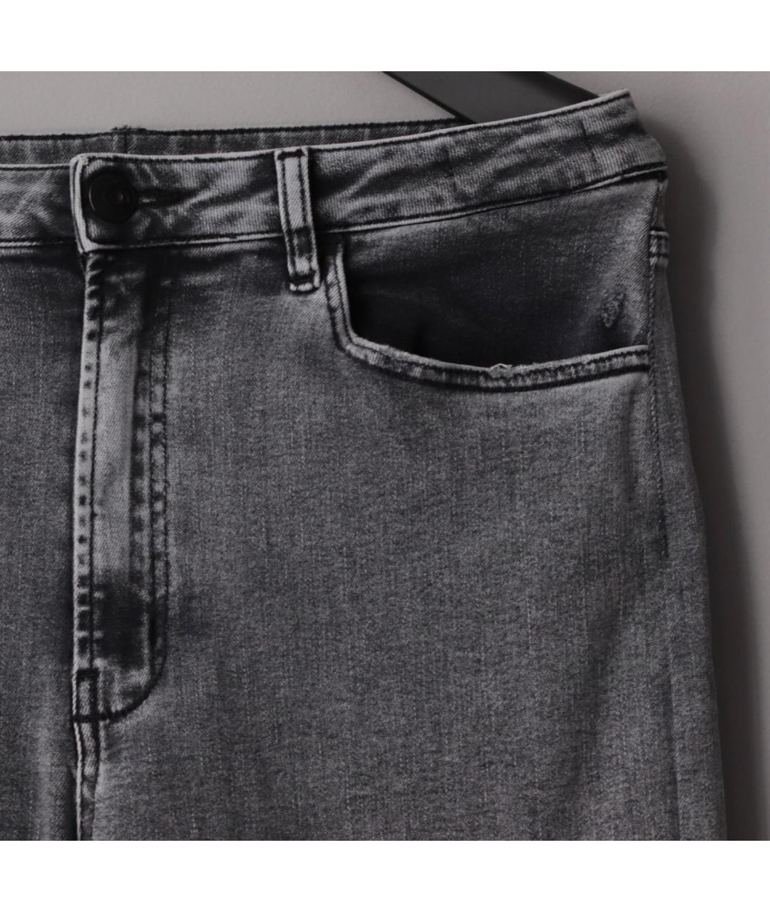 3X1 Серые хлопко-эластановые джинсы клеш, фото 5