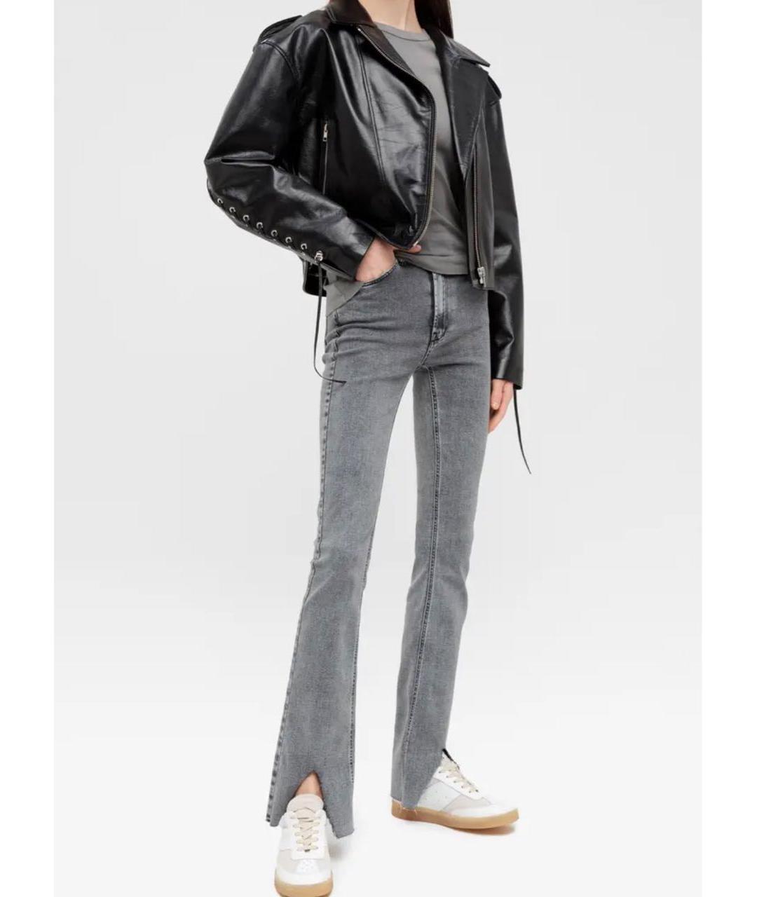 3X1 Серые хлопко-эластановые джинсы клеш, фото 7