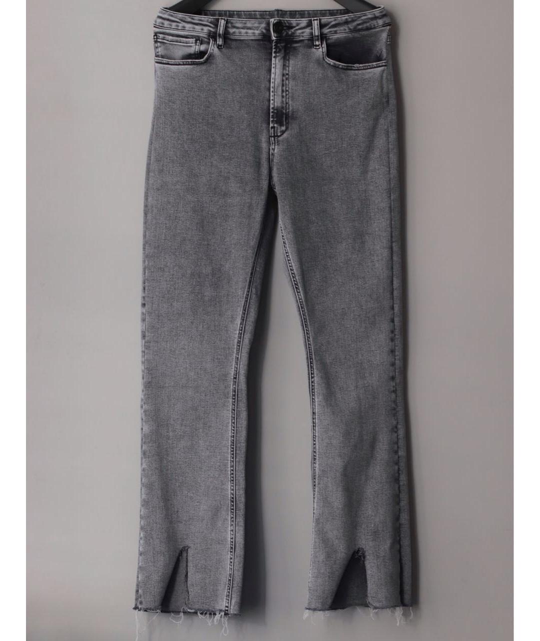 3X1 Серые хлопко-эластановые джинсы клеш, фото 2