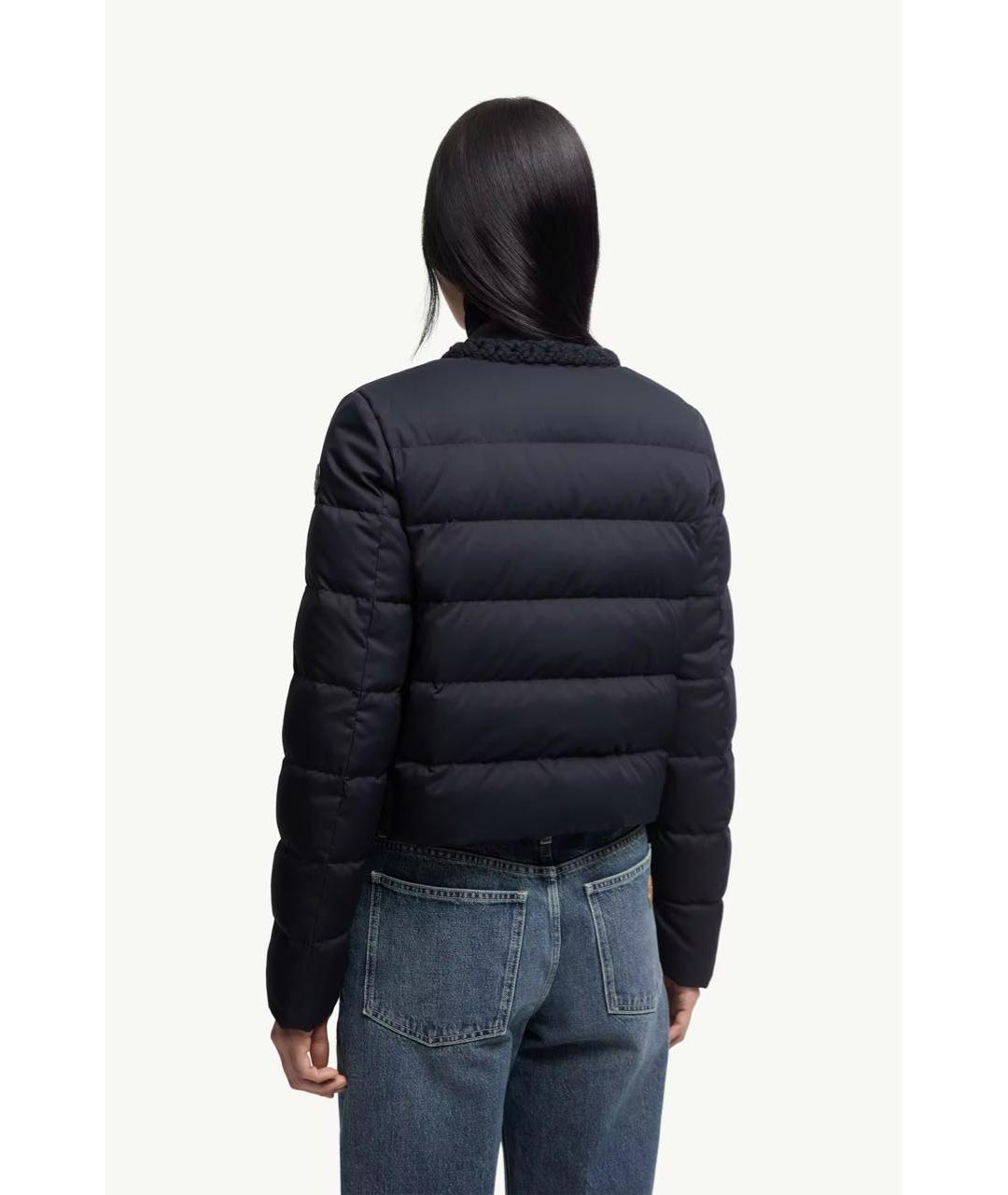 MONCLER Темно-синий пуховик, фото 3