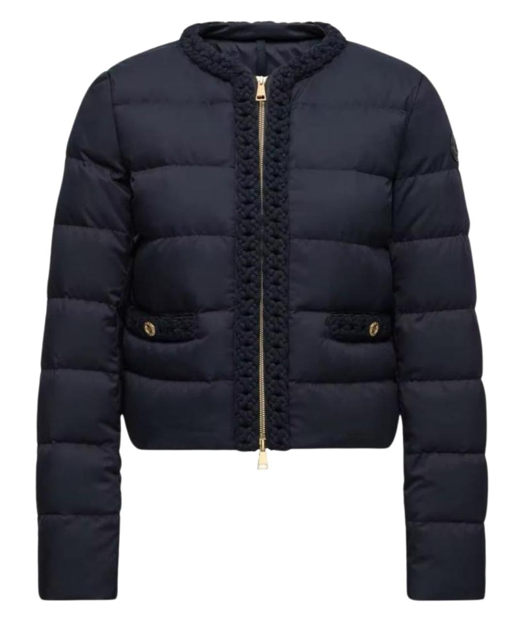 MONCLER Темно-синий пуховик, фото 8