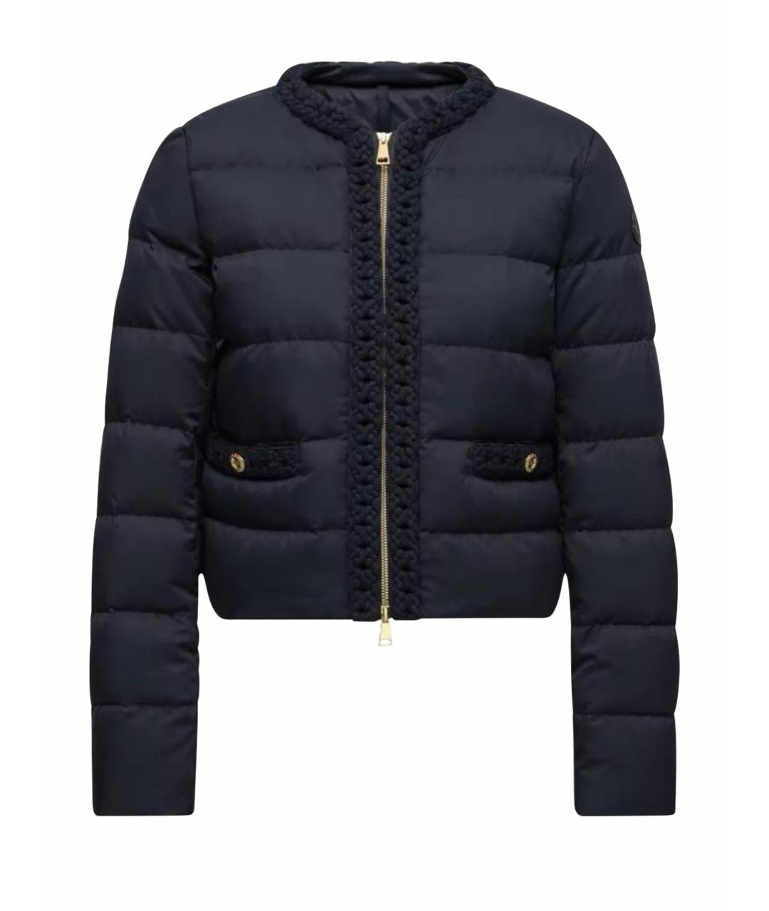 MONCLER Темно-синий пуховик, фото 1