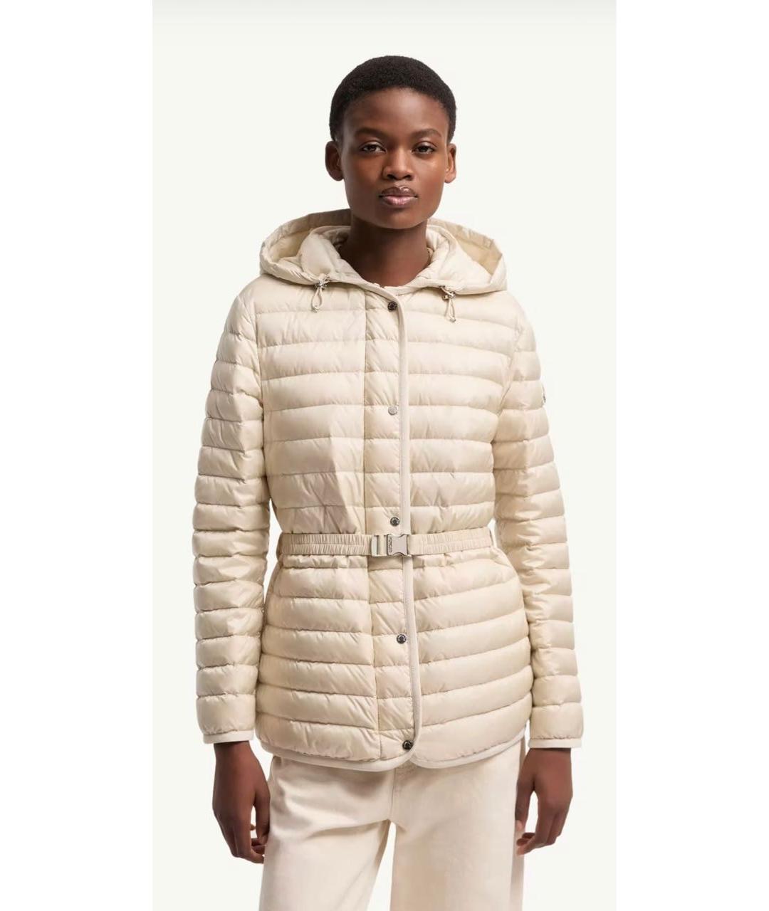 MONCLER Белый пуховик, фото 2