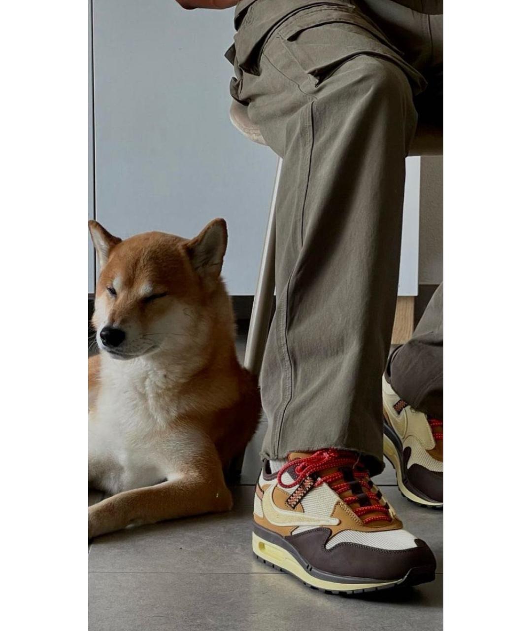 NIKE Коричневые низкие кроссовки / кеды, фото 5