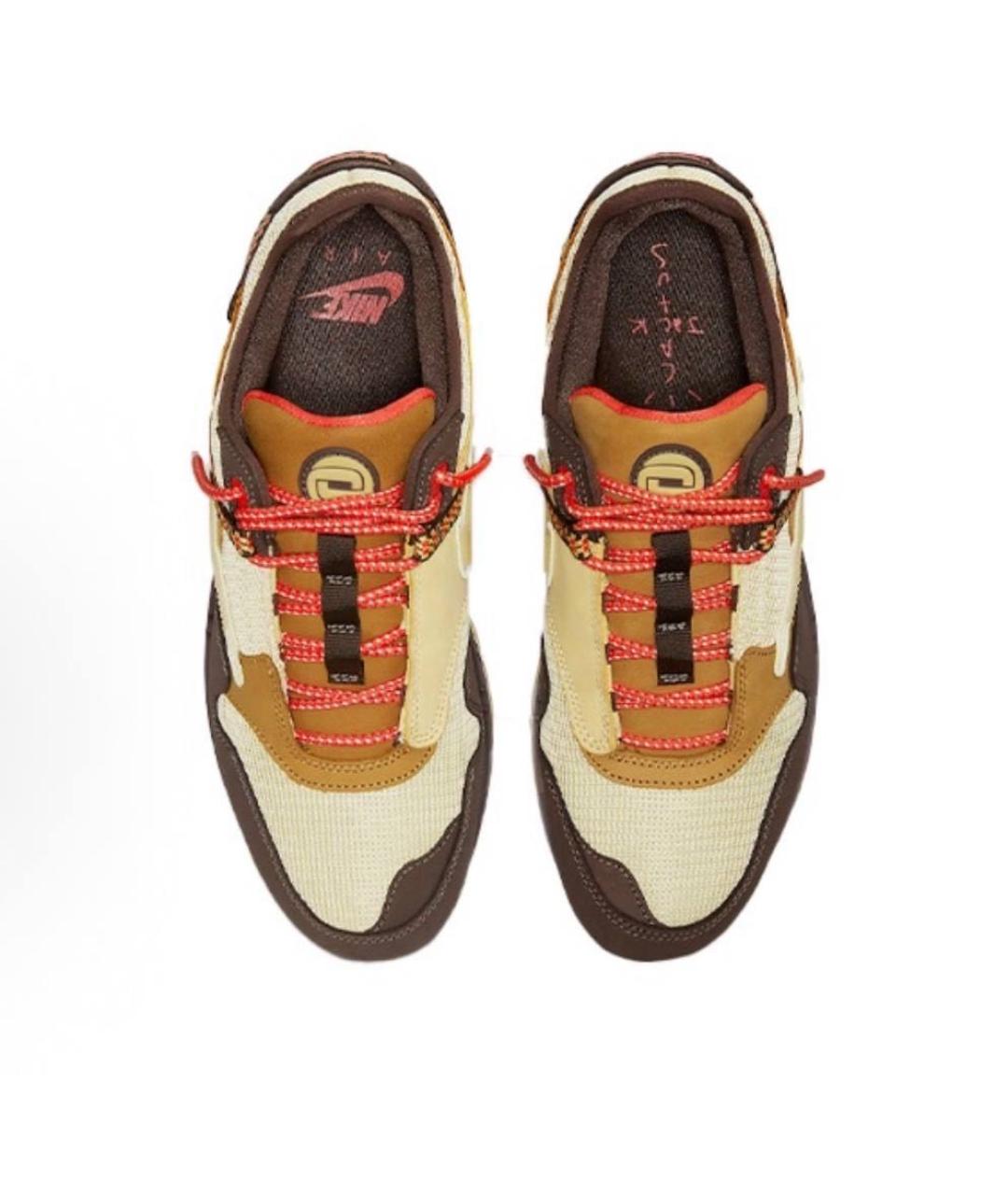 NIKE Коричневые низкие кроссовки / кеды, фото 3