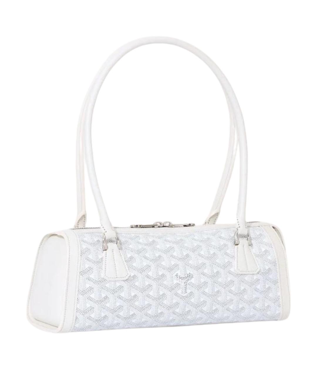 GOYARD Белая кожаная сумка через плечо, фото 1