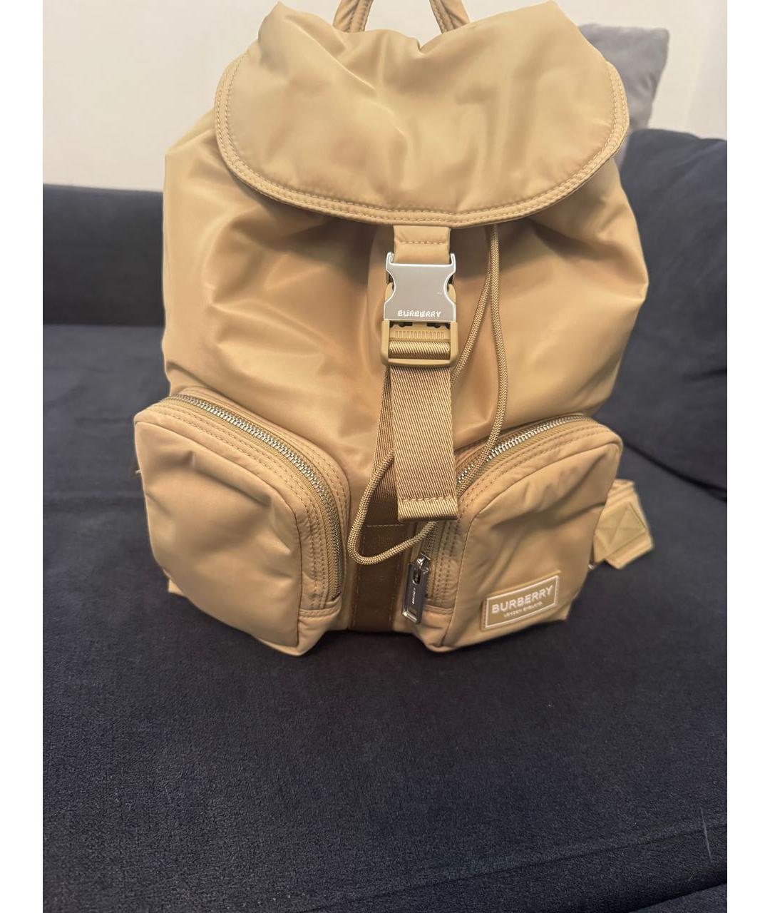 BURBERRY Бежевый рюкзак, фото 2