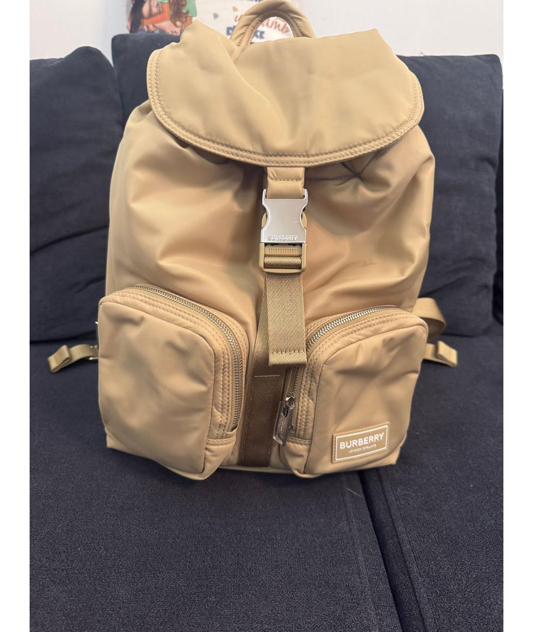 BURBERRY Бежевый рюкзак, фото 9