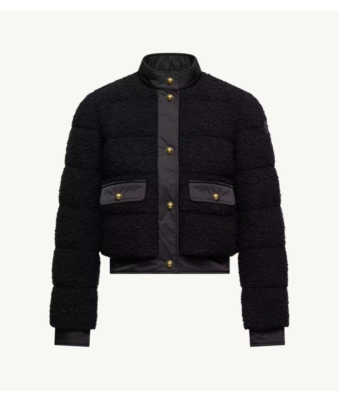 MONCLER Черная шерстяная куртка, фото 6