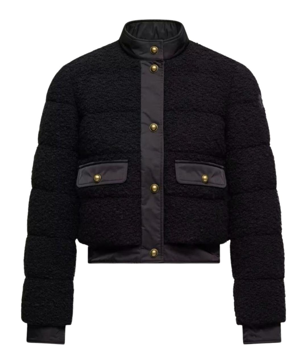 MONCLER Черная шерстяная куртка, фото 1