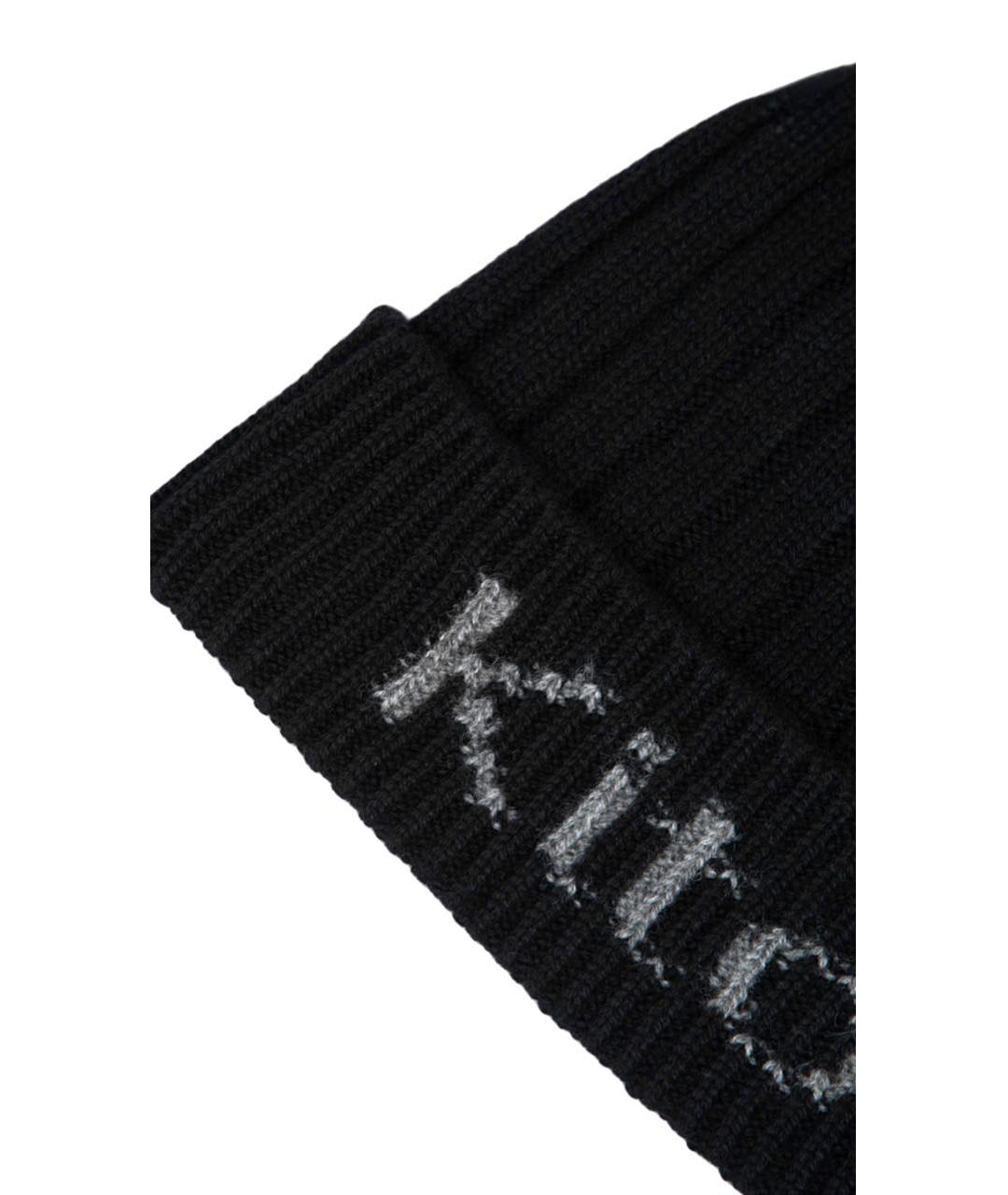 KITON Черная кашемировая шапка, фото 5