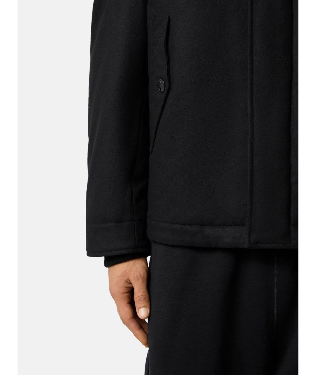 STONE ISLAND Черная шерстяная куртка, фото 7