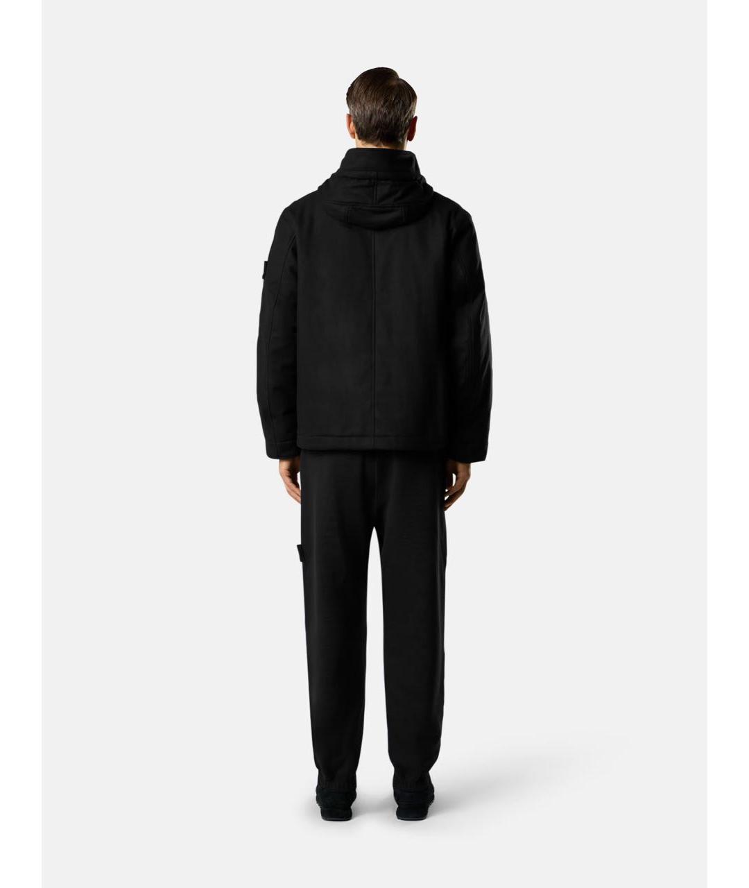 STONE ISLAND Черная шерстяная куртка, фото 5