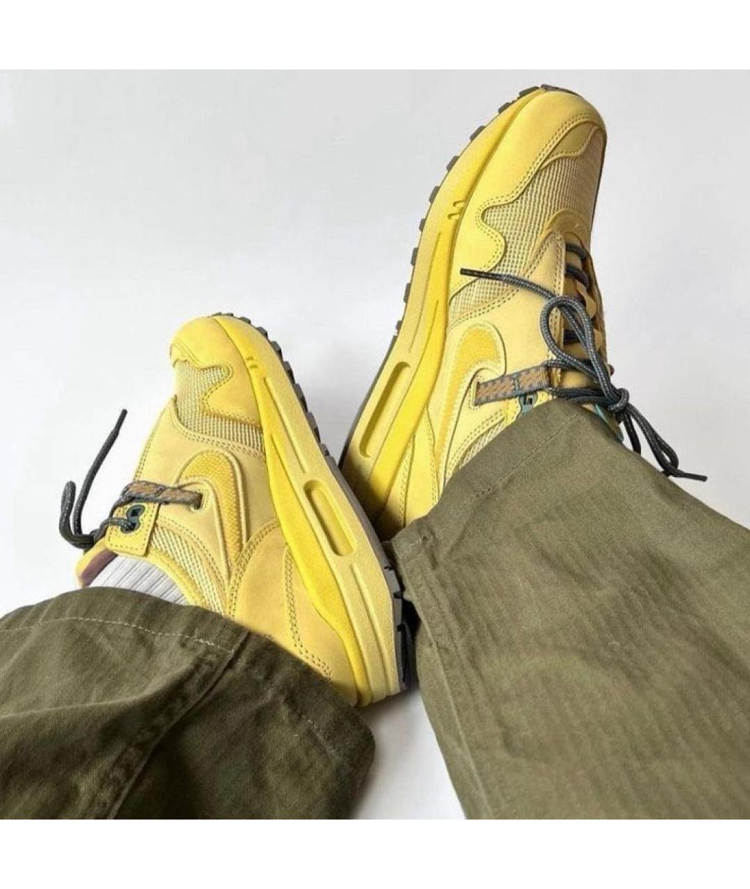 NIKE Желтые низкие кроссовки / кеды, фото 6