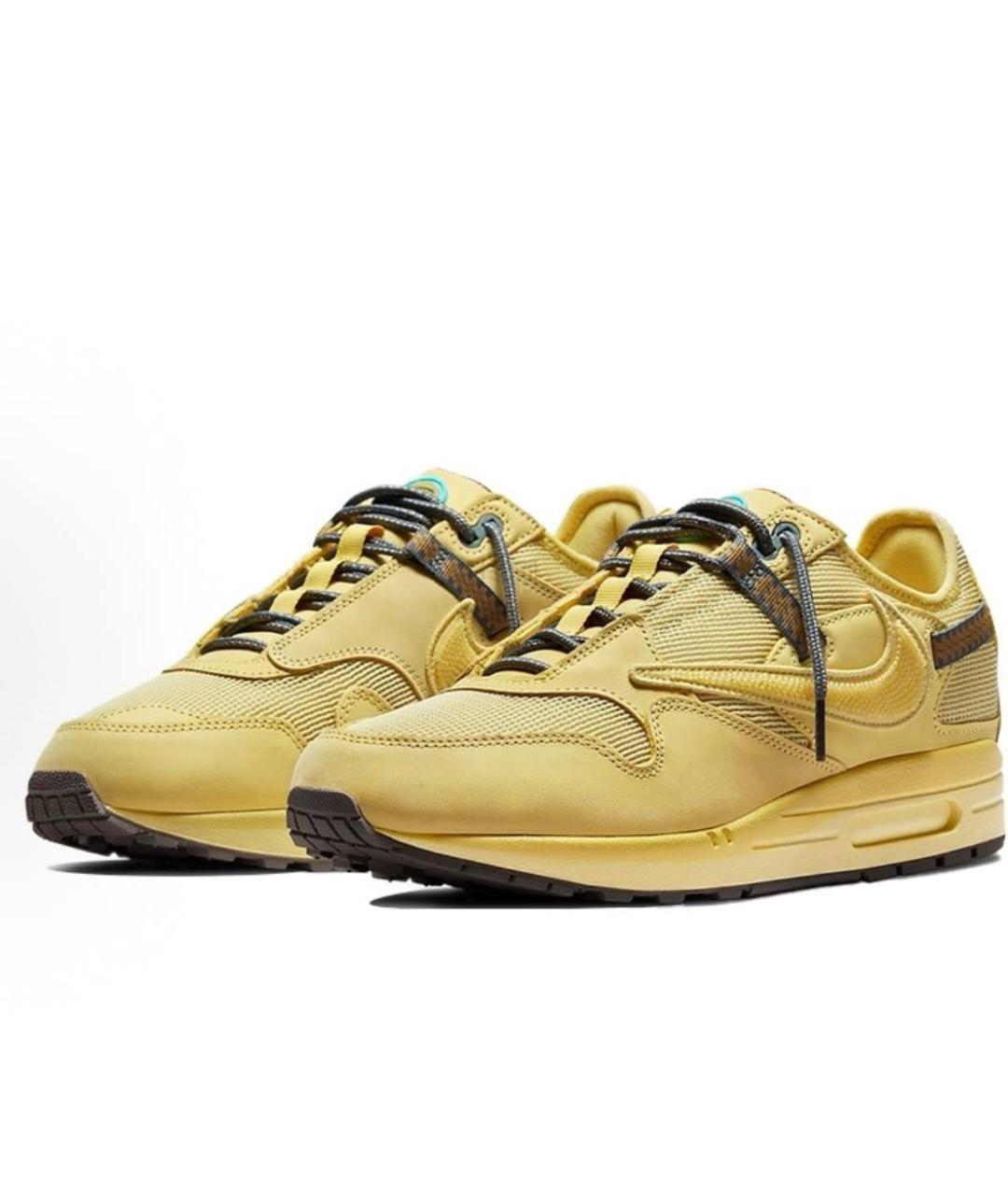 NIKE Желтые низкие кроссовки / кеды, фото 2