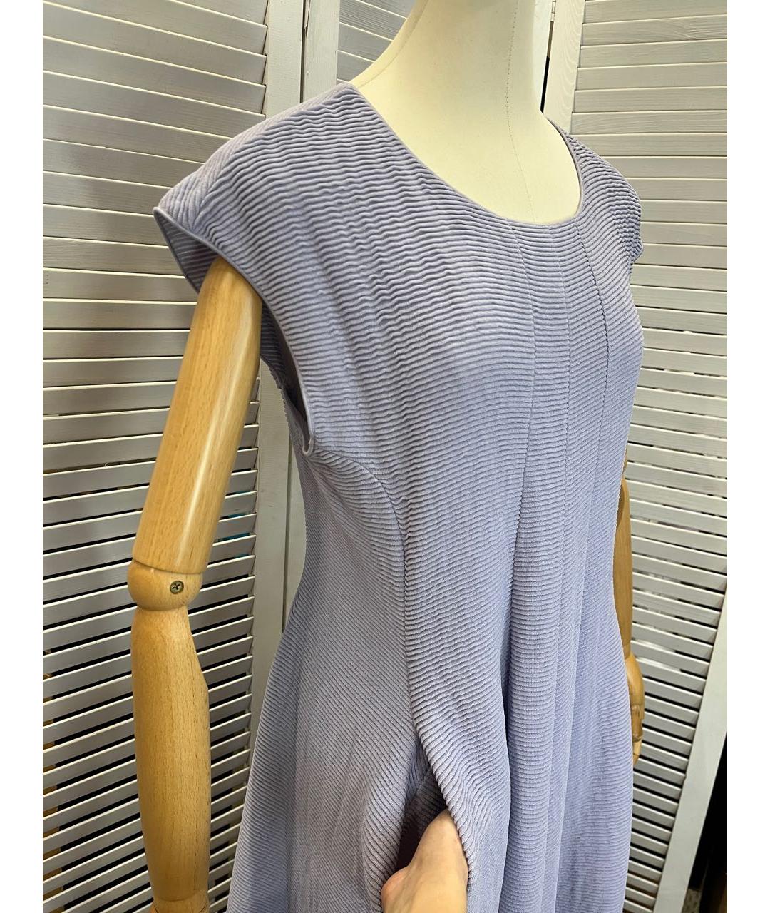 EMPORIO ARMANI Фиолетовое вискозное повседневное платье, фото 7