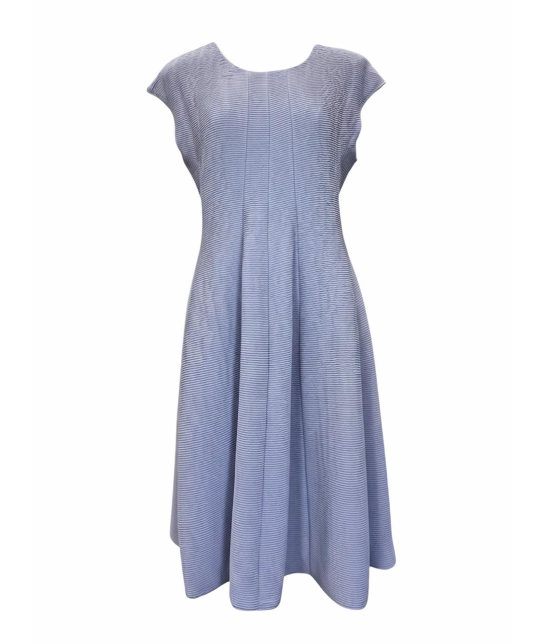 EMPORIO ARMANI Фиолетовое вискозное повседневное платье, фото 1