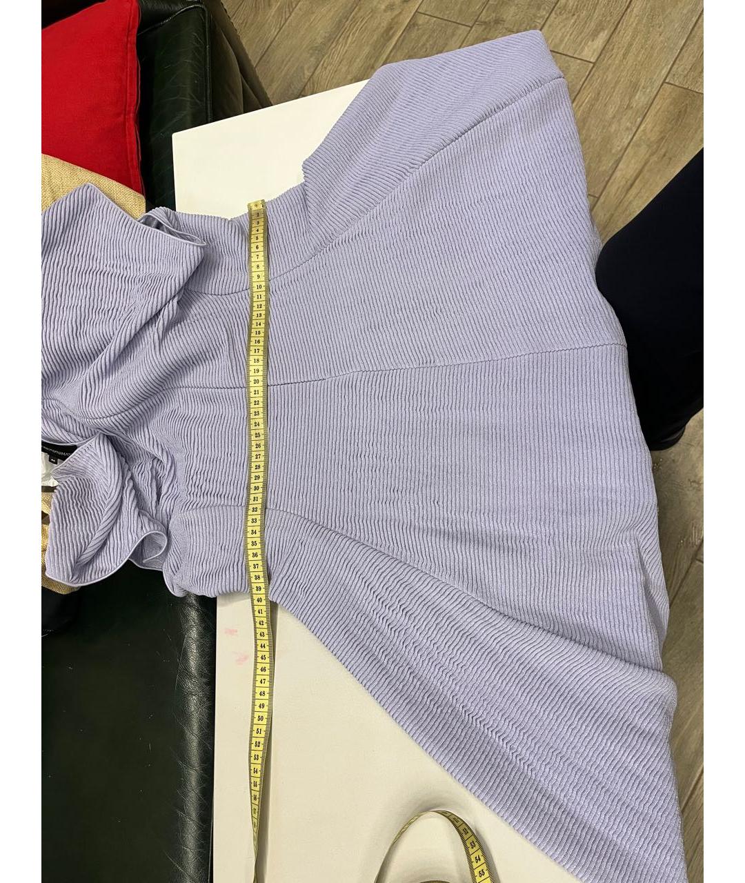 EMPORIO ARMANI Фиолетовое вискозное повседневное платье, фото 2