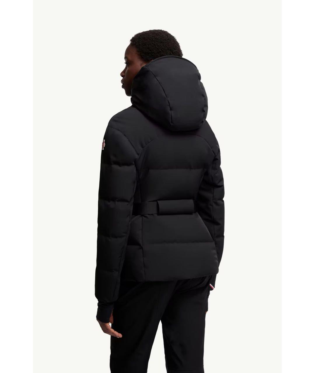 MONCLER Черный полиамидовый пуховик, фото 3