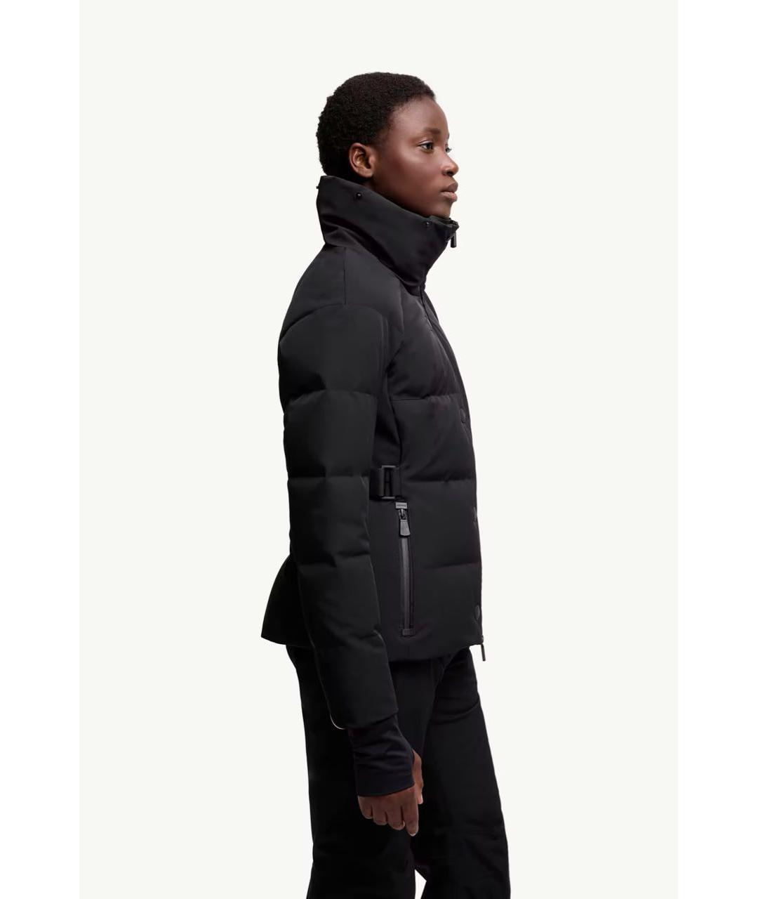 MONCLER Черный полиамидовый пуховик, фото 5