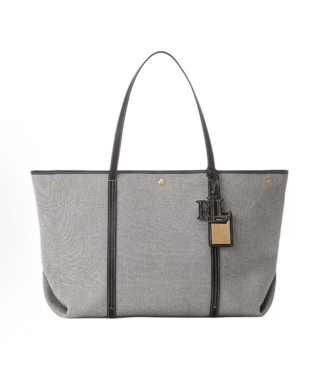 POLO RALPH LAUREN Серая сумка тоут, фото 9