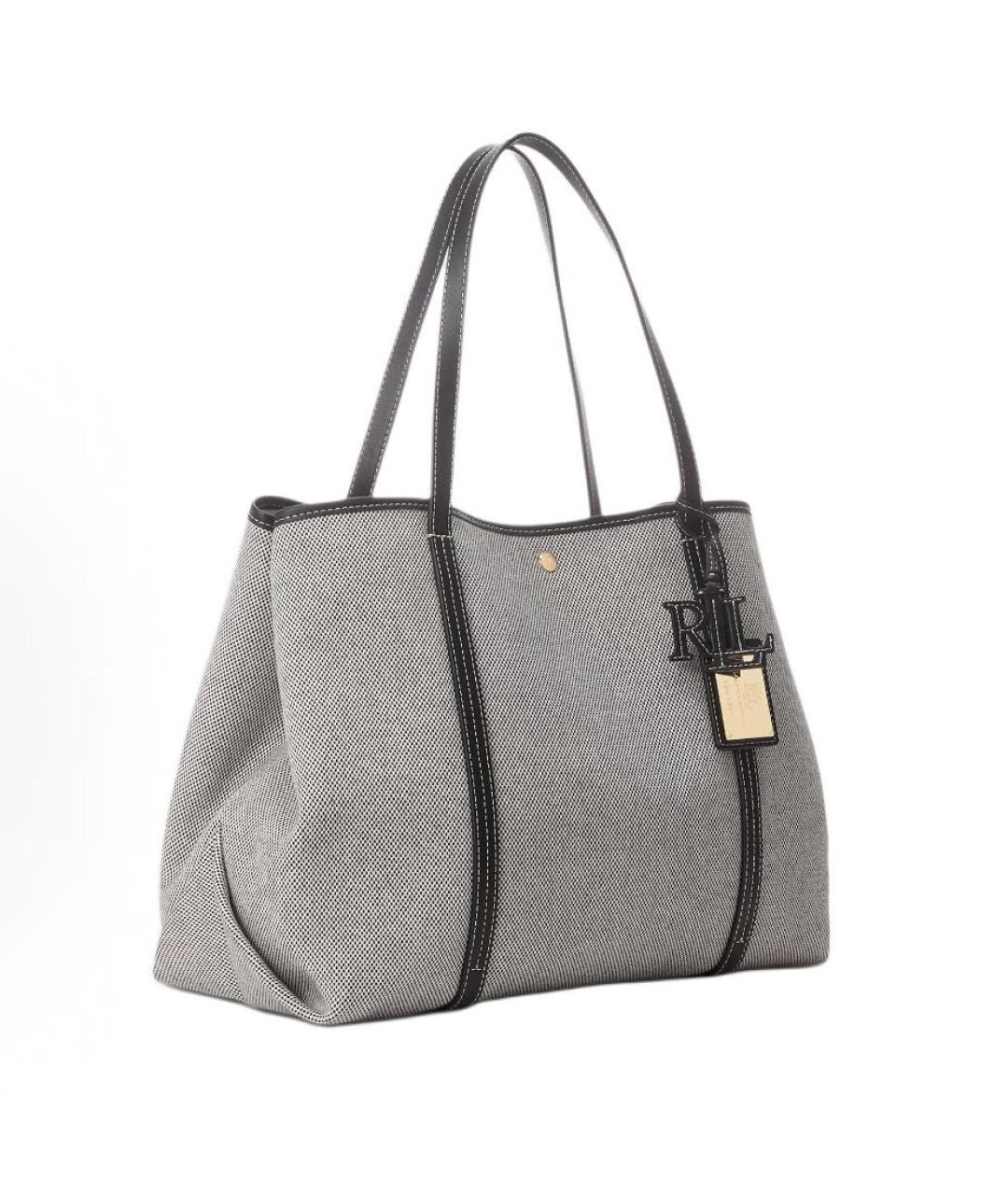 POLO RALPH LAUREN Серая сумка тоут, фото 2