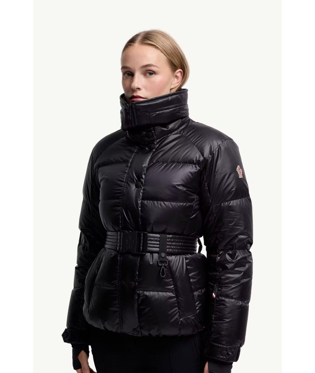 MONCLER Черный пуховик, фото 4