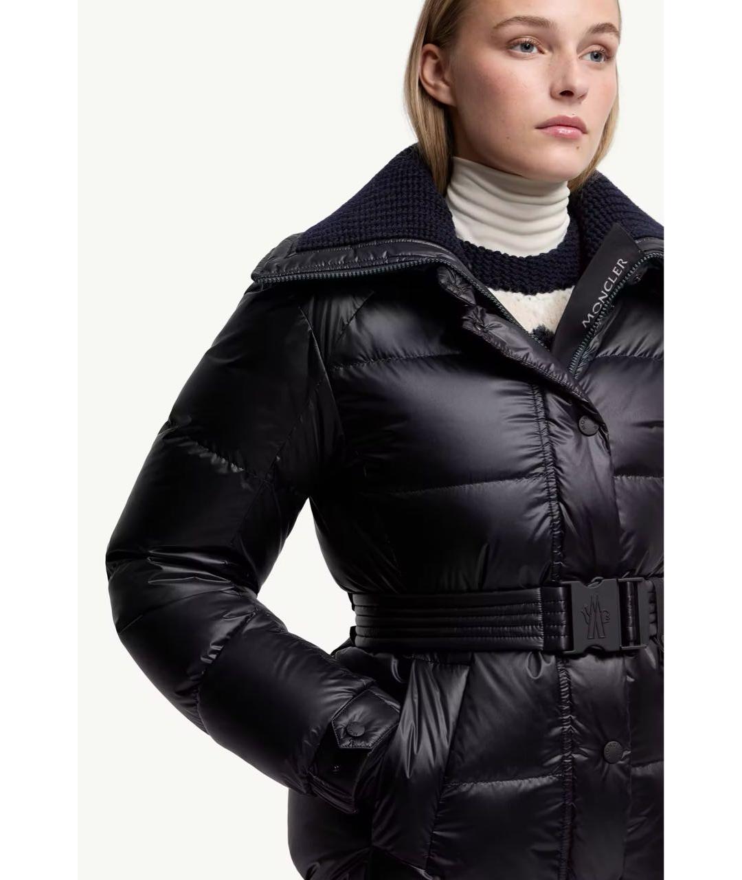MONCLER Черный пуховик, фото 5