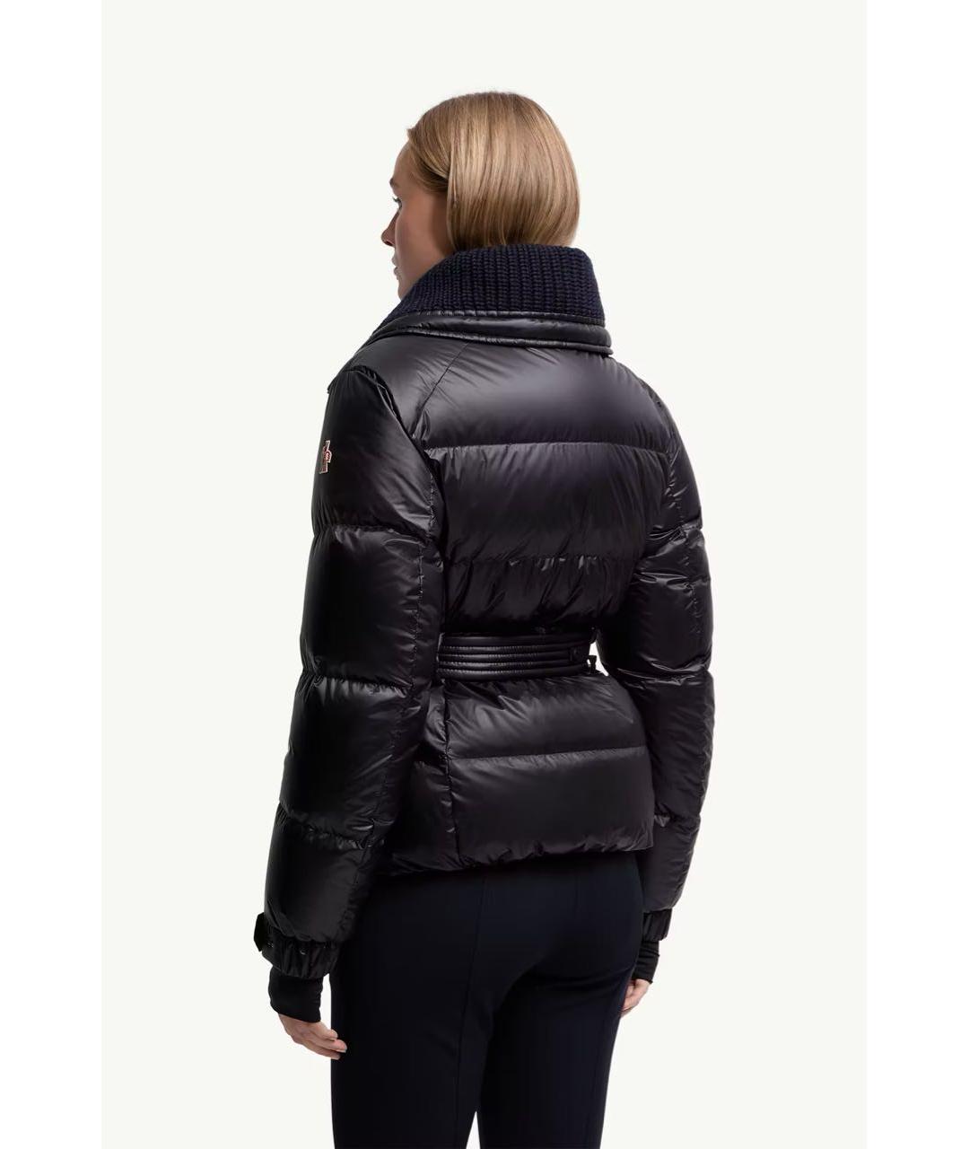 MONCLER Черный пуховик, фото 3