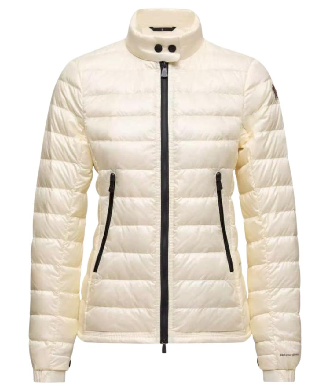 MONCLER Белый пуховик, фото 1