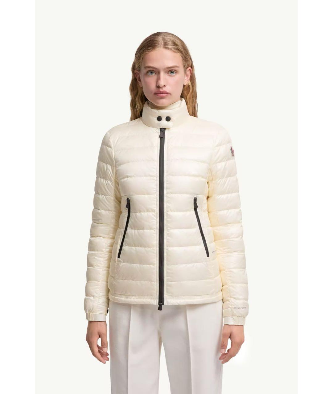 MONCLER Белый пуховик, фото 2