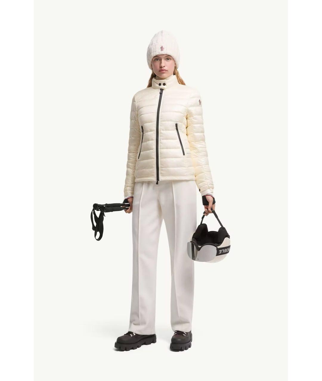 MONCLER Белый пуховик, фото 6