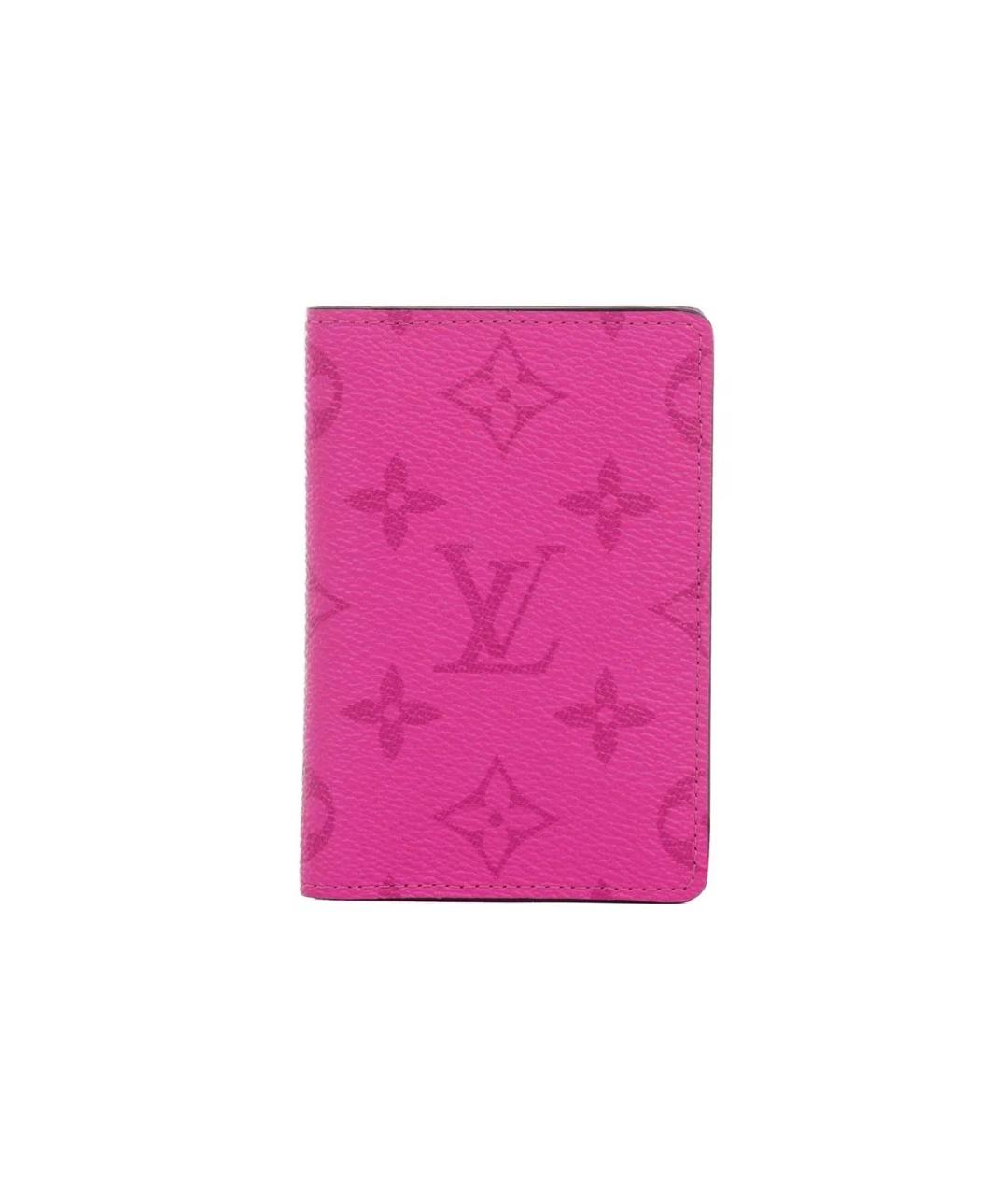 LOUIS VUITTON Фуксия кожаный кардхолдер, фото 1