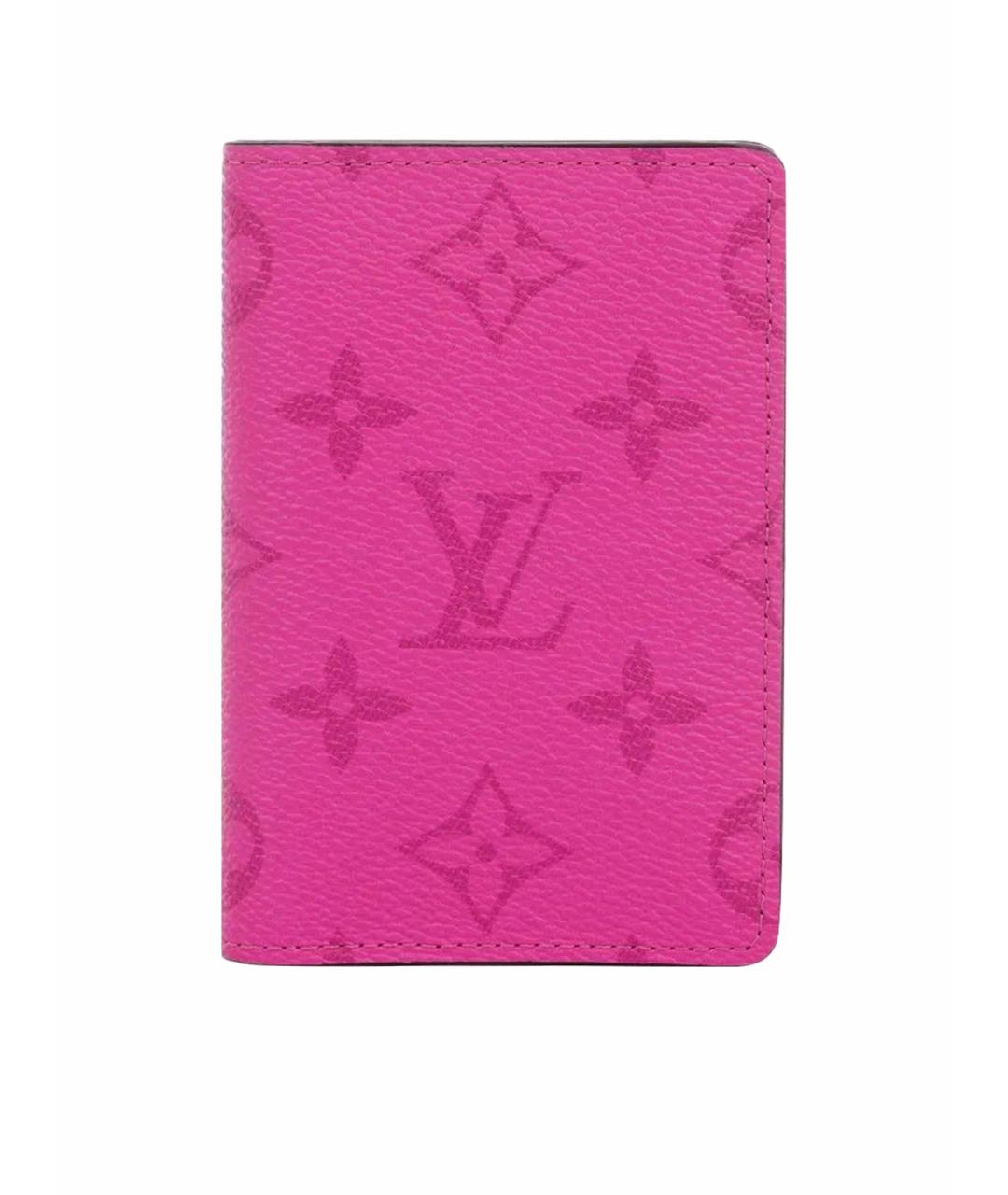LOUIS VUITTON Фуксия кожаный кардхолдер, фото 1