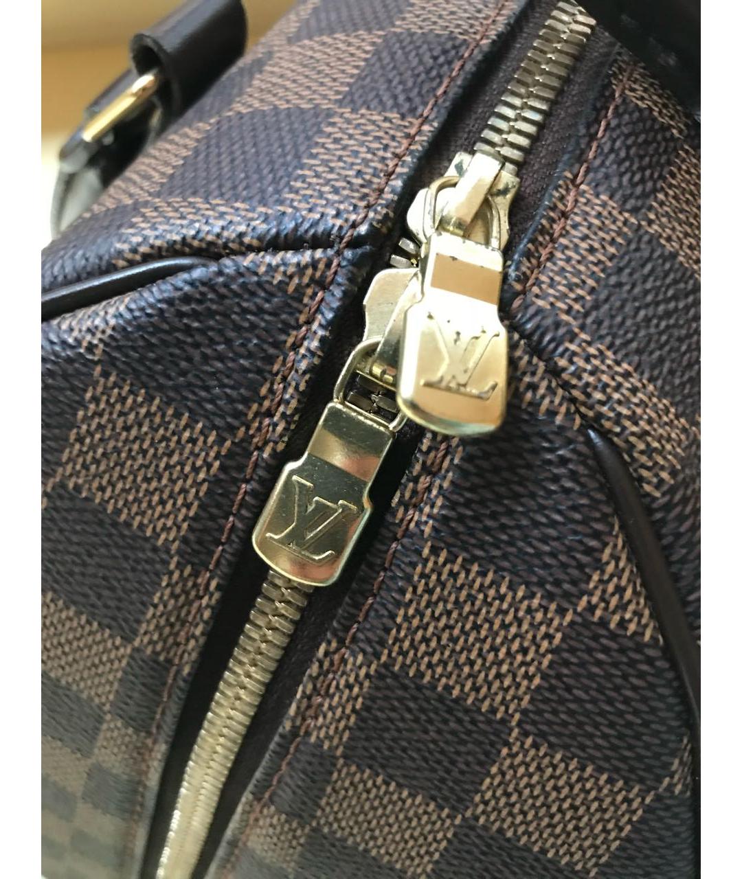 LOUIS VUITTON Коричневая сумка с короткими ручками, фото 5