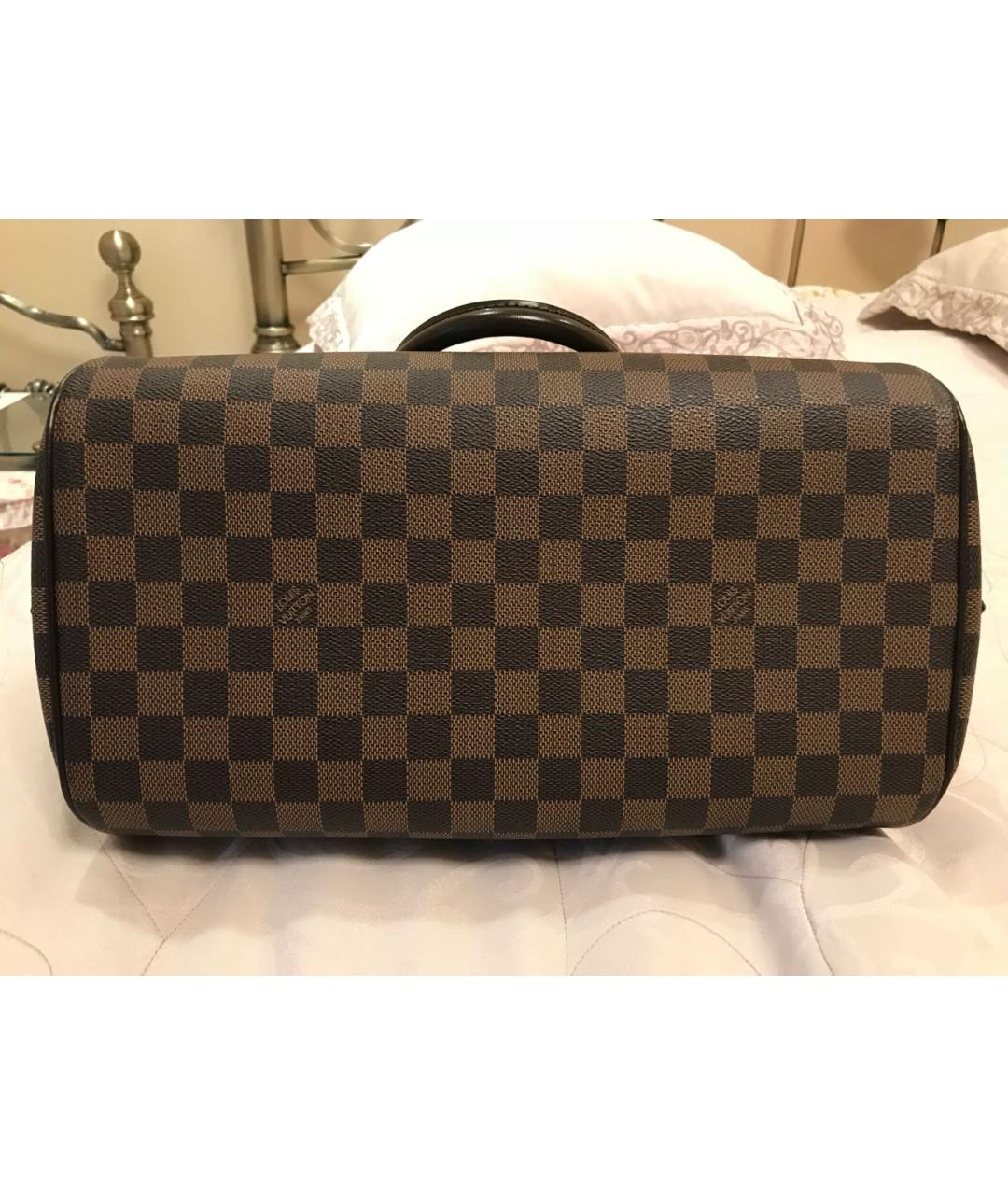 LOUIS VUITTON Коричневая сумка с короткими ручками, фото 4