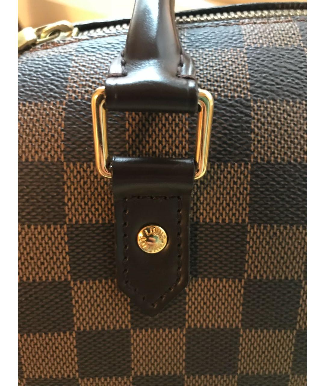 LOUIS VUITTON Коричневая сумка с короткими ручками, фото 6