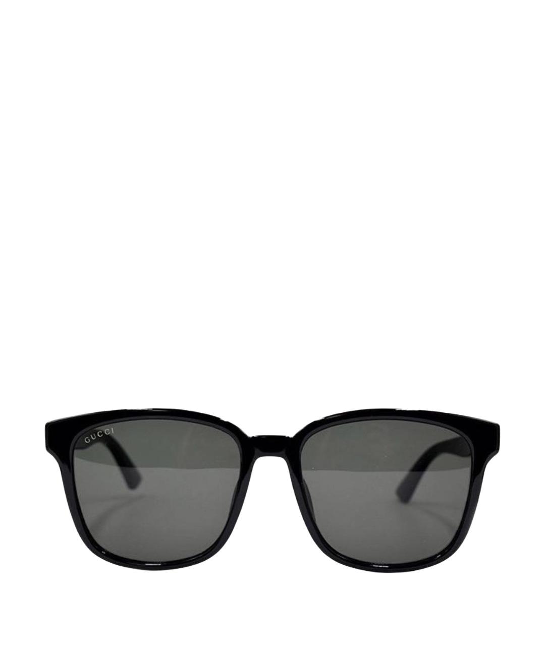 GUCCI Черные пластиковые солнцезащитные очки, фото 1