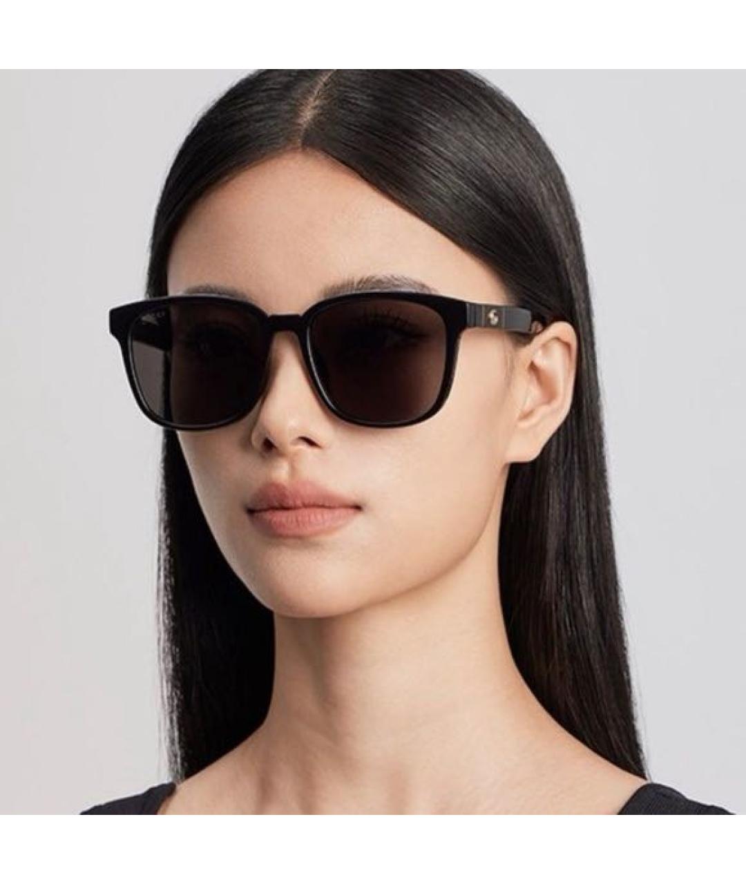 GUCCI Черные пластиковые солнцезащитные очки, фото 6