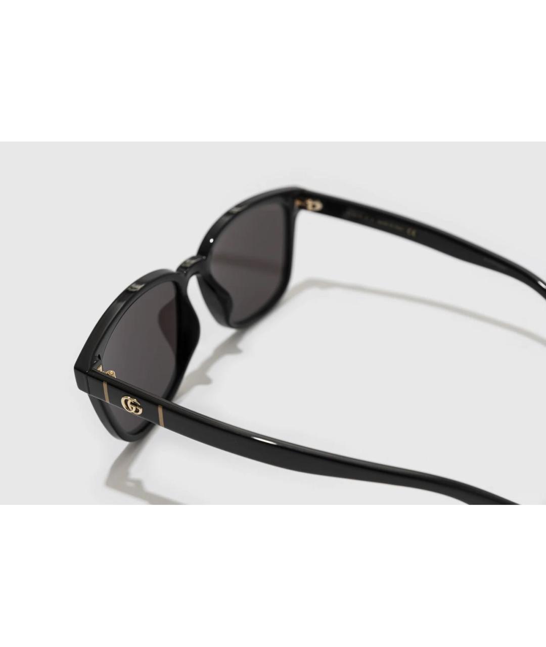 GUCCI Черные пластиковые солнцезащитные очки, фото 3