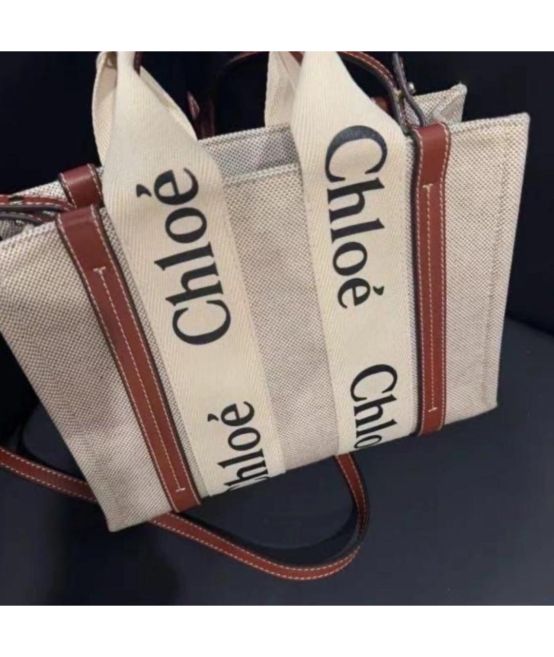 CHLOE Бежевая сумка тоут, фото 5