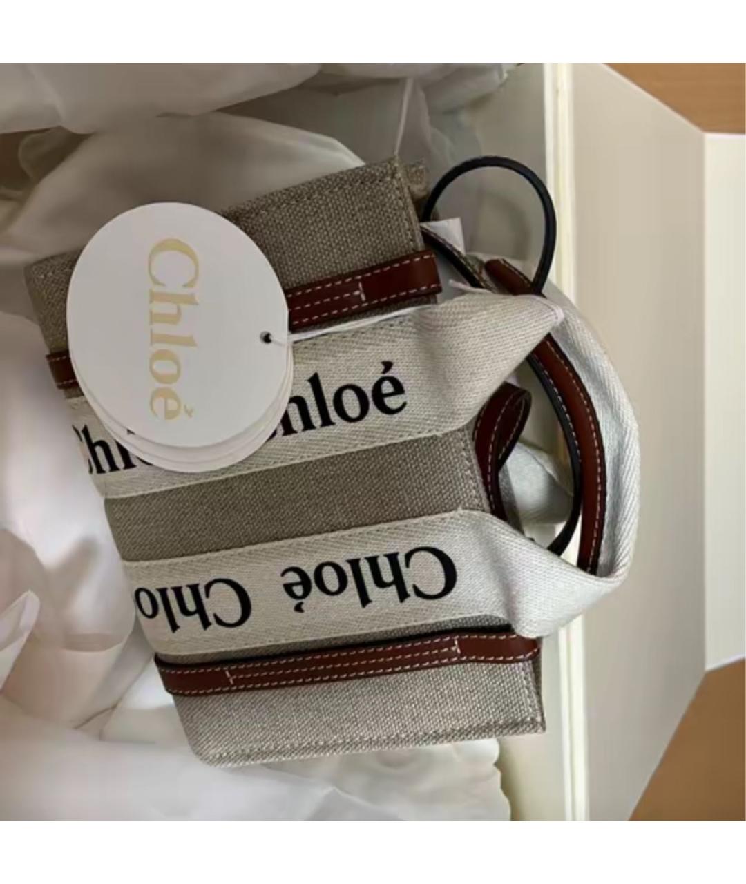 CHLOE Бежевая сумка тоут, фото 4