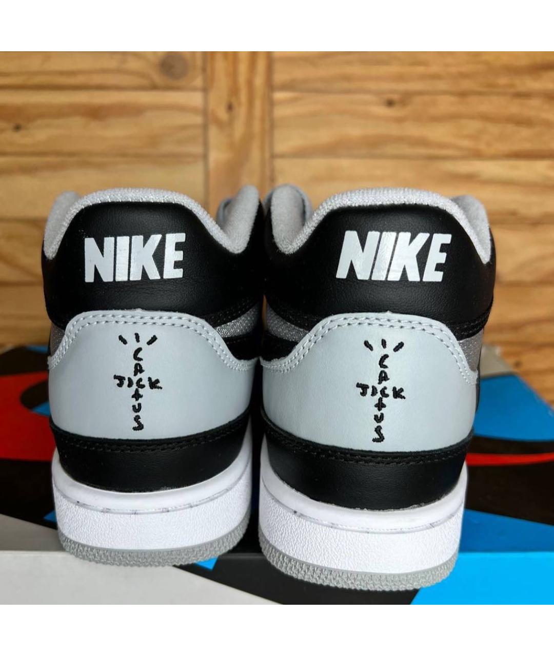 NIKE Серые низкие кроссовки / кеды, фото 4