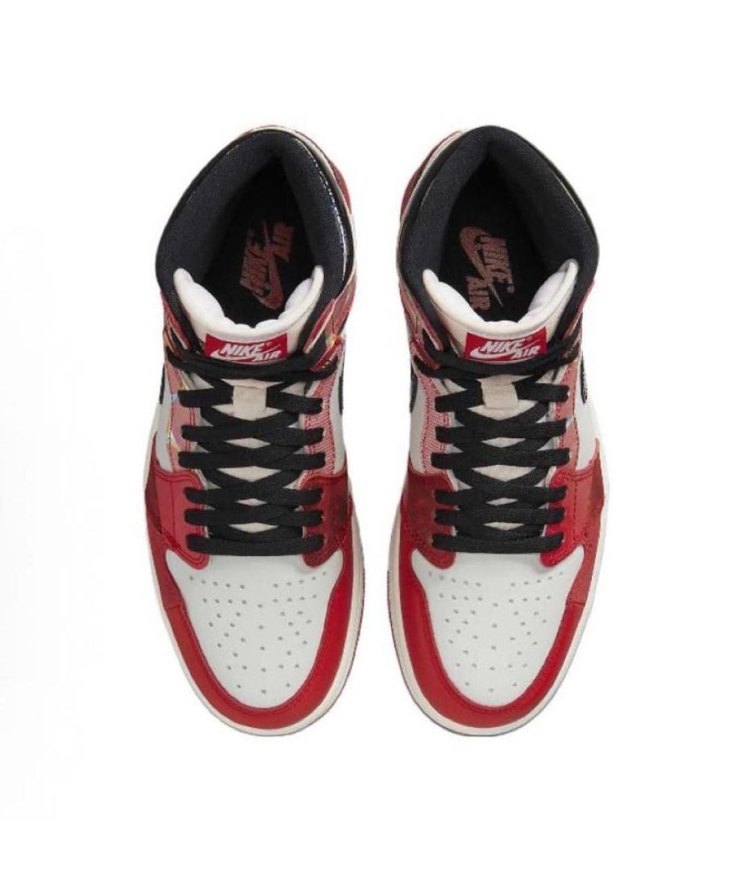 JORDAN Красные высокие кроссовки / кеды, фото 3
