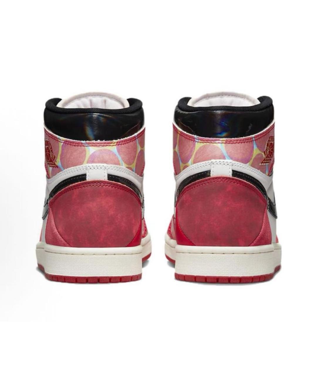 JORDAN Красные высокие кроссовки / кеды, фото 4